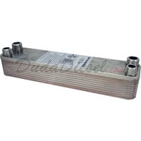 B3-23A 20 plate heat exchanger stainless steel copper brazed 3/4" Male x 1/2" Male NPT