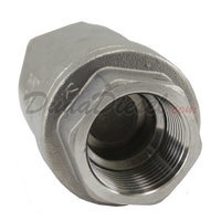 WOG1000 SUS304 Vertical Check Valve 3/4" NPT Front View