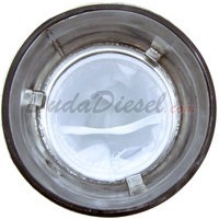 Inside of filter bag housing with bag